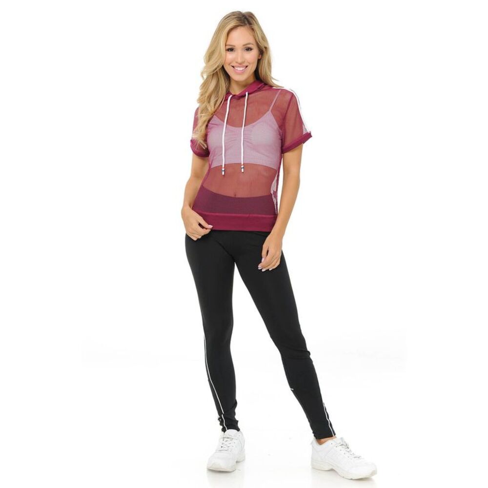 World of Leggings Premium Select Full Mesh Jacket with Slenderize Workout